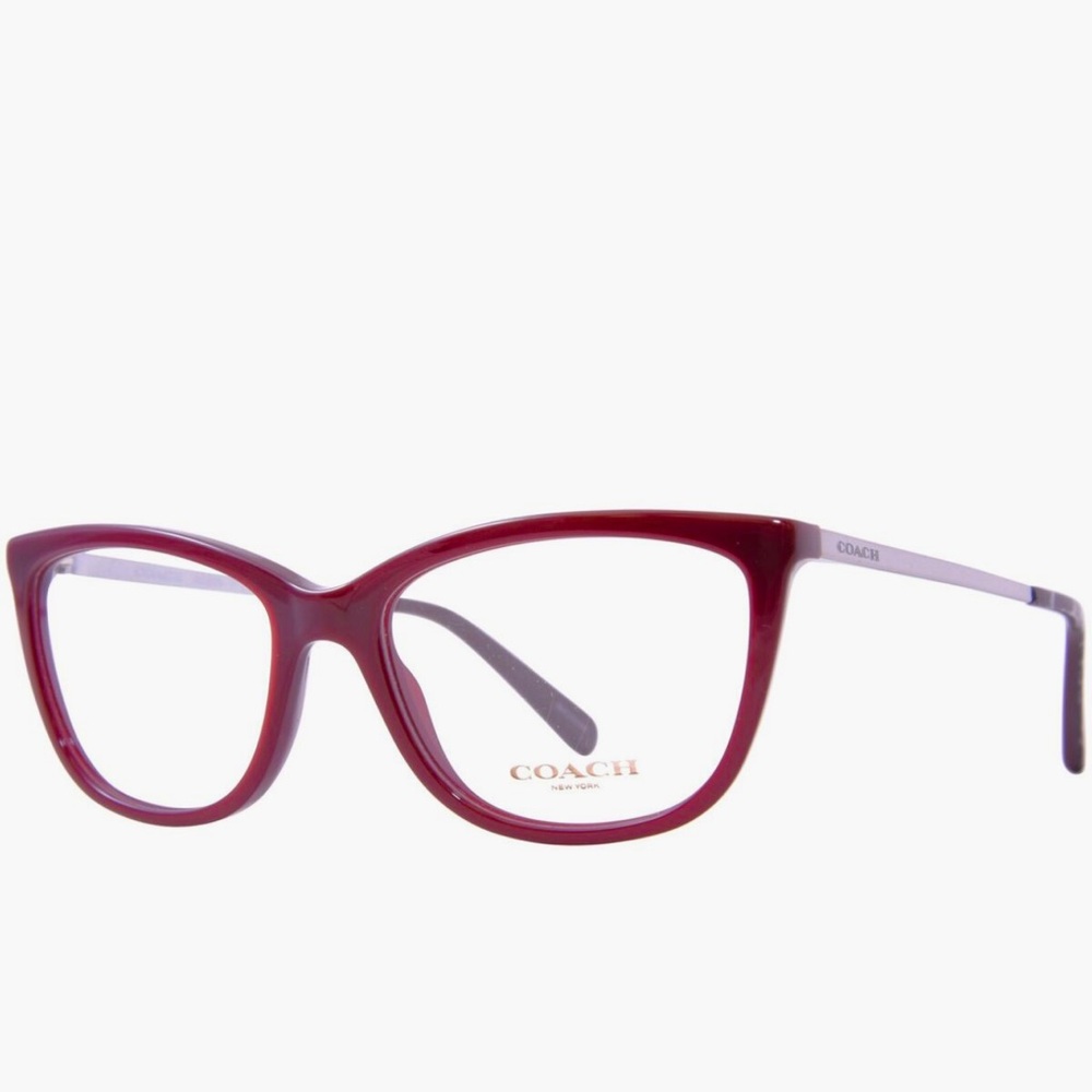 👓 Coach 5509 prescription replacement frames of blood red